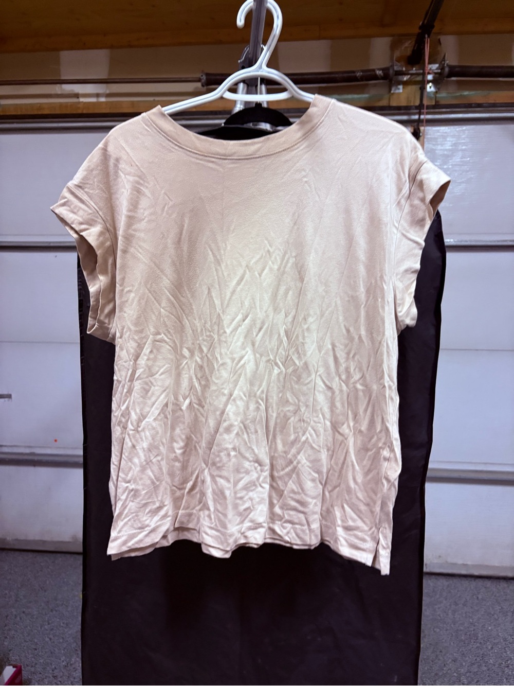 a new day Cream Short Sleeve Crewneck Tee